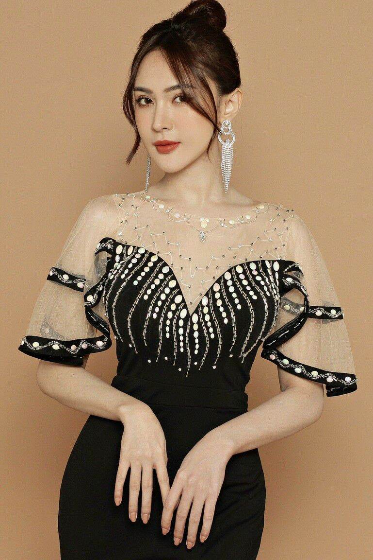ĐẦM DẠ HỘI TAY LOE HAI TẦNG