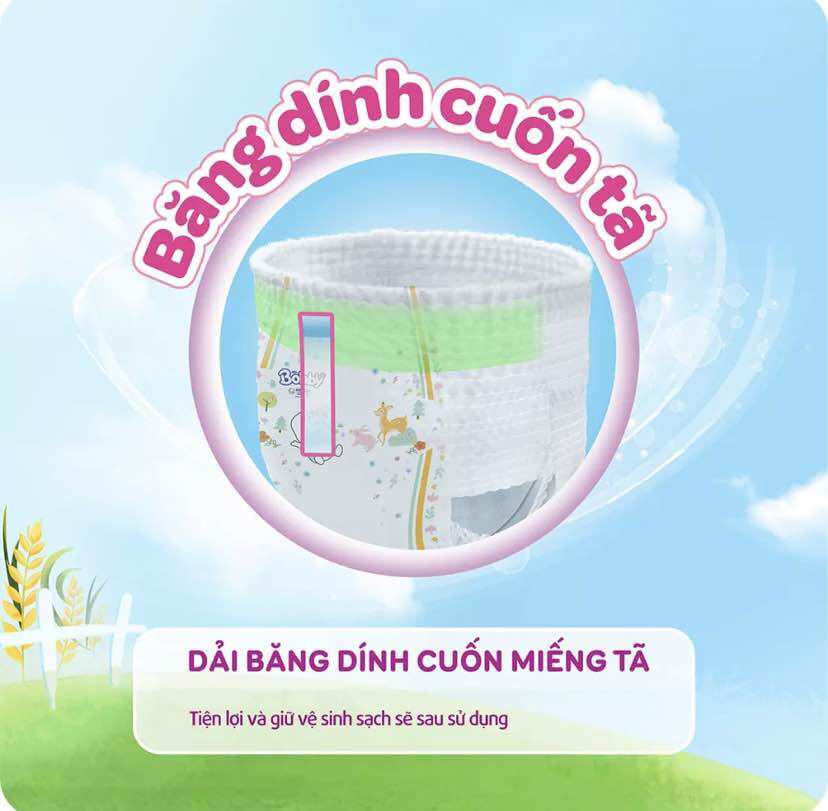 [ TẶNG THÊM 4 MIẾNG ] Tã quần Bobby Mega Jumbo L96 miếng Gạo non