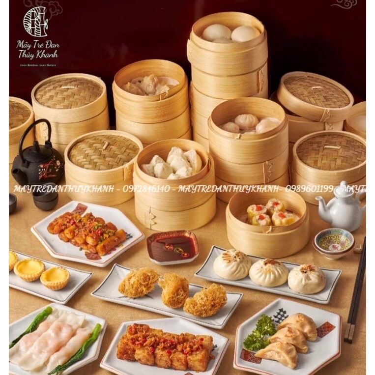 Lồng hấp tre xửng hấp tre bánh bao há cảo