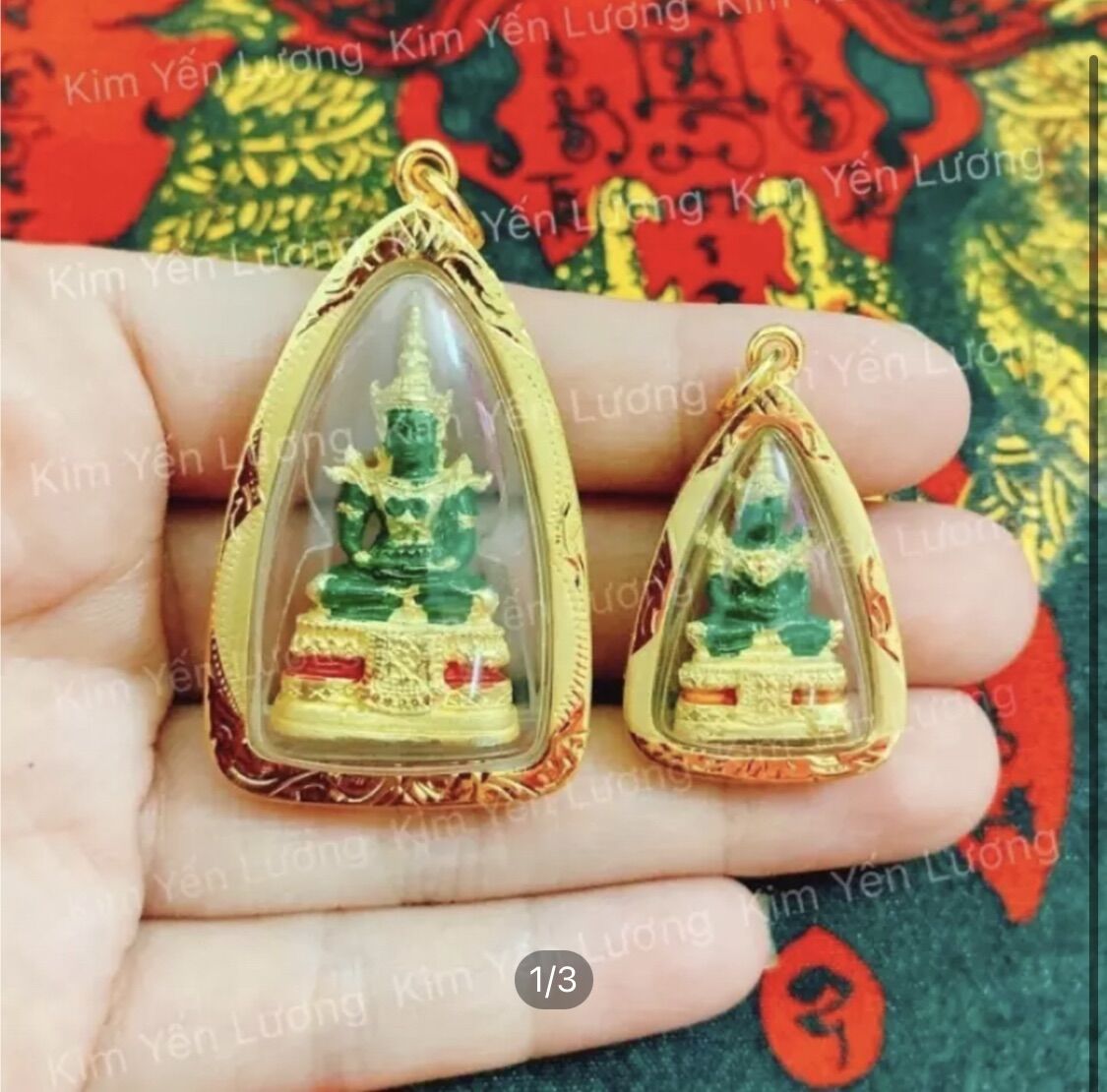 Mặt dây chuyền phật ngọc thái lan loại đẹp