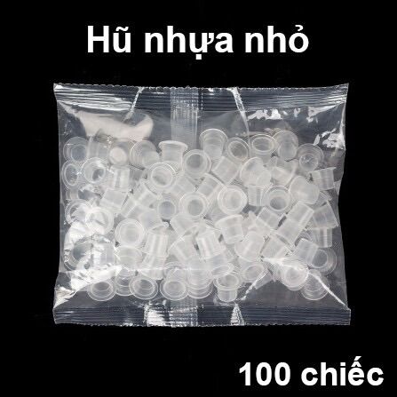 Chum đựng mực phun xăm(chum nhựa,chum dẻo)(100c/bịch)