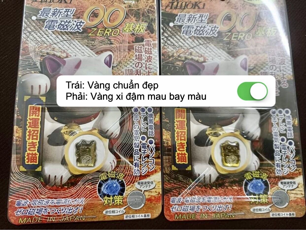 Miếng dán Chip mèo chặn sóng điện từ Hitoki Japan