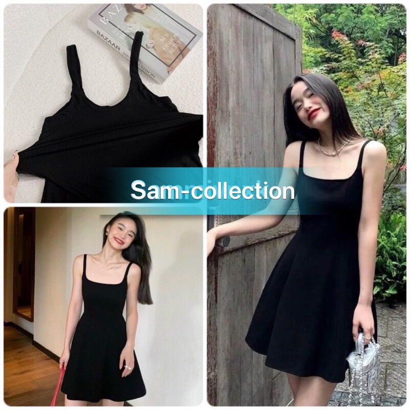 Đầm 2s thun tăm bản to dáng xoè Sam-collection❤️Freeship