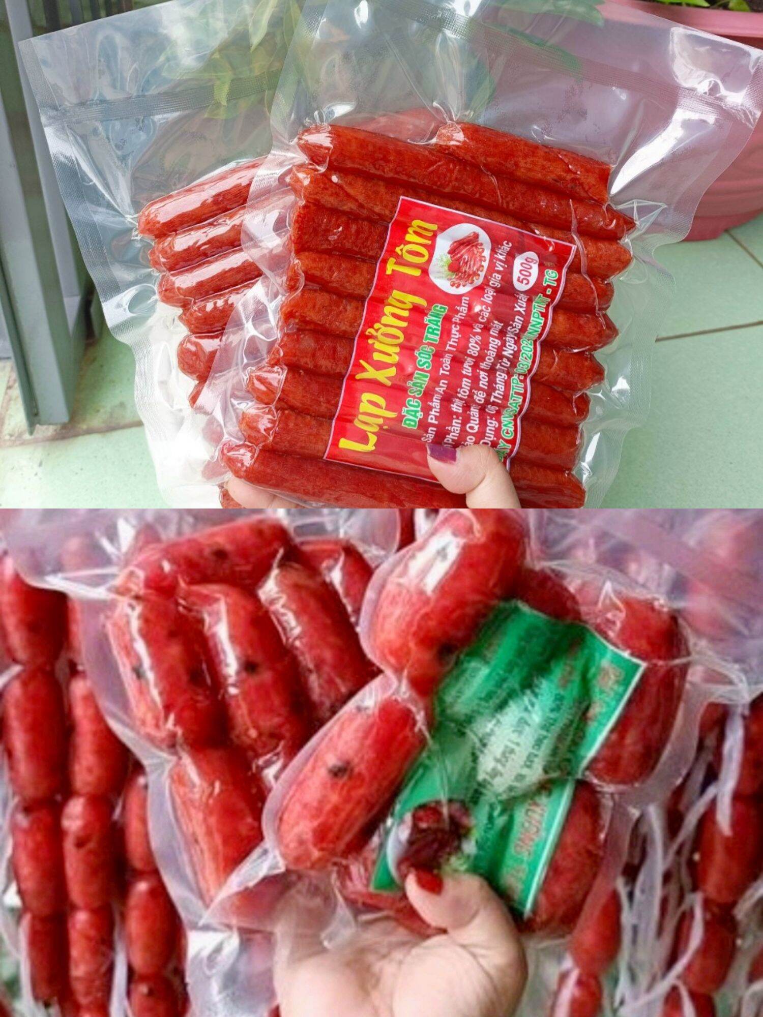 Combo 2KG Lạp Tôm + lạp Xưởng Tươi truyền thống