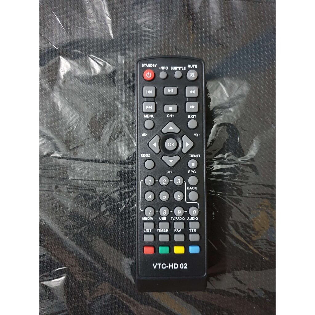 REMOTE ĐIỀU KHIỂN ĐẦU THU VTC HD-02
