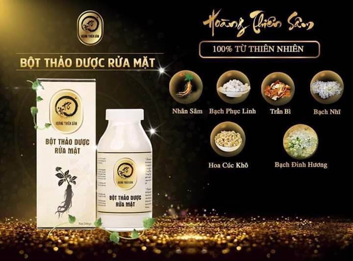 Bột Rữa Mặt Hoàng Thiên 100Gr