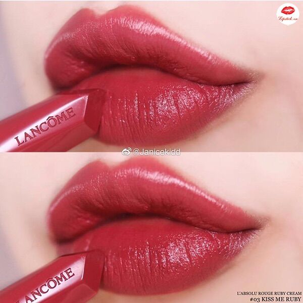 Son Lancome ruby cream 01/02/03/132/196 minisize chuẩn auth
