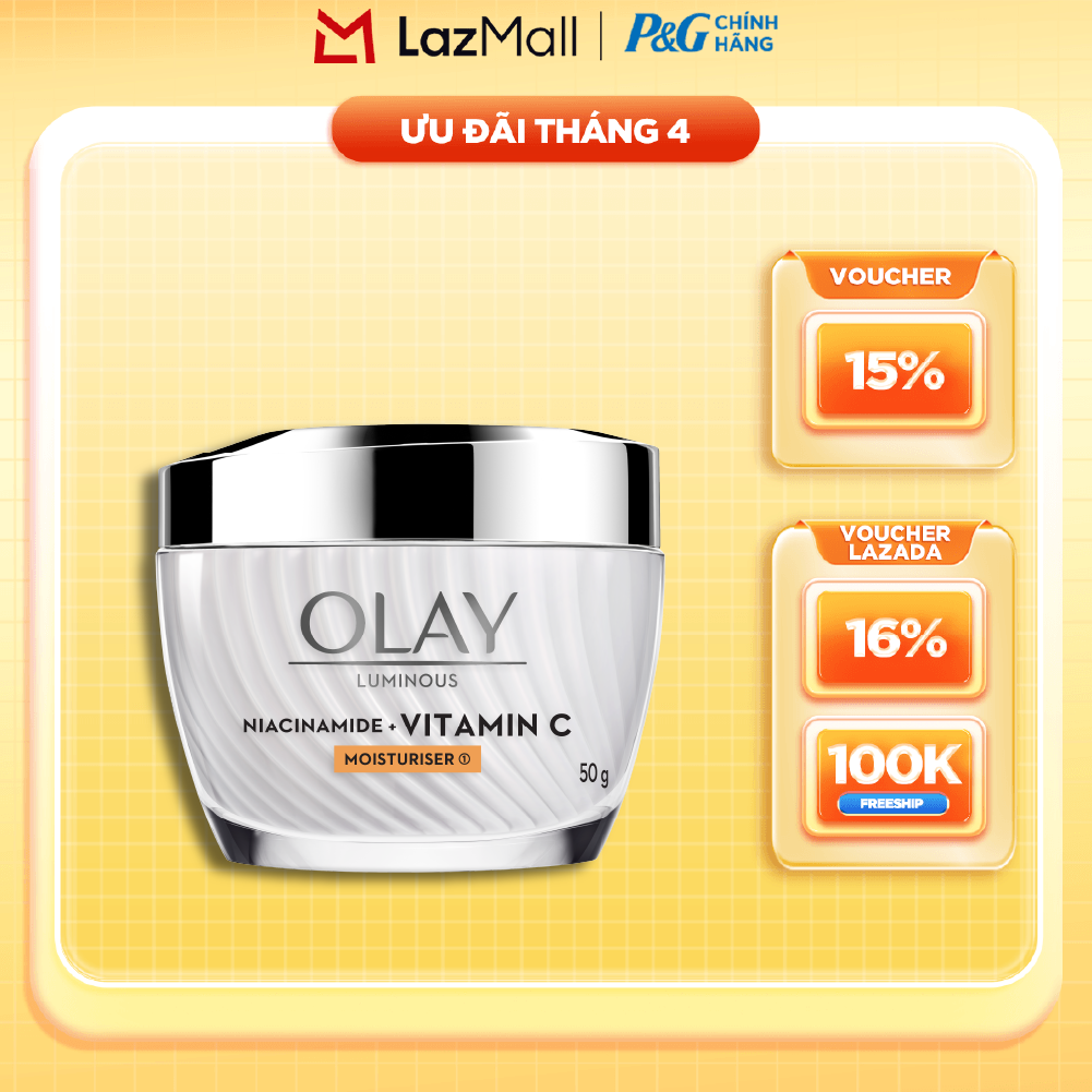 Kem Dưỡng Ban Ngày OLAY Luminous Niacinamide VITAMIN C Giúp Mờ Vết Thâm, Đốm Nâu, Dưỡng Sáng Da Hũ 50G