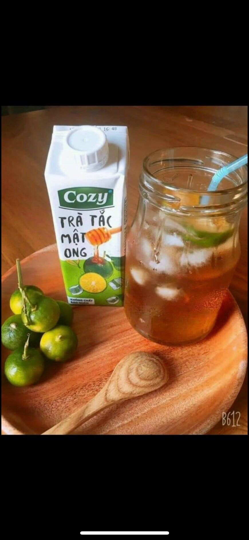 1 lốc trà cozy 4 hộp vị trà đào sả