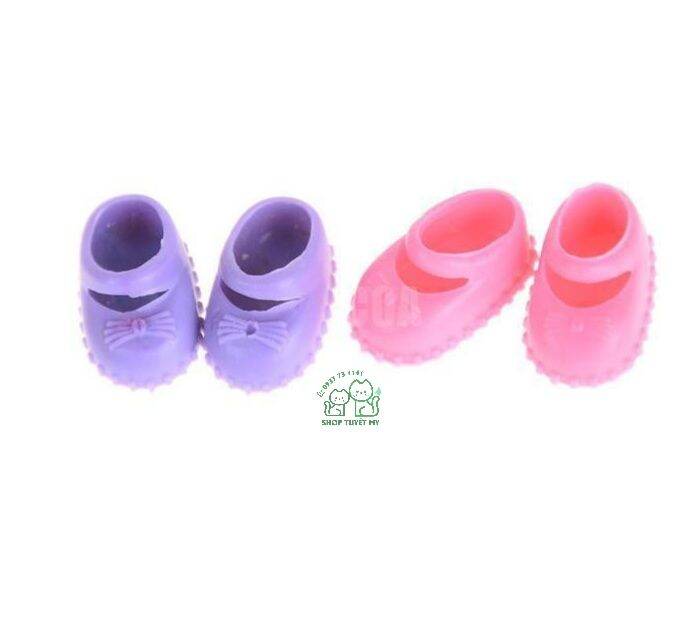 [HCM]Một đôi giày cho búp bê em bé gái 10cm. (6 màu tùy chọn)