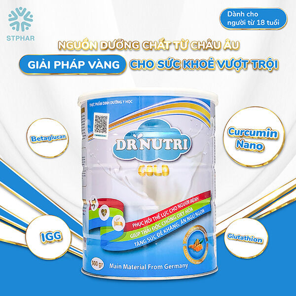 Sữa dinh dưỡng Dr. Nutri Gold 900gr Thương hiệu Dr. Nutri Xuất xứ Việt Nam