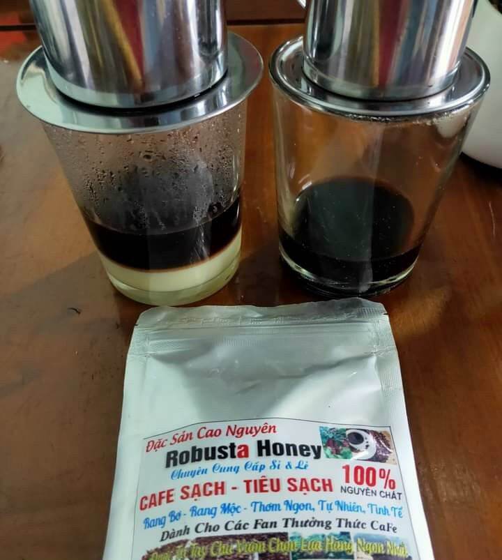 1kg Cà phê Robusta Honey, cà phê sạch