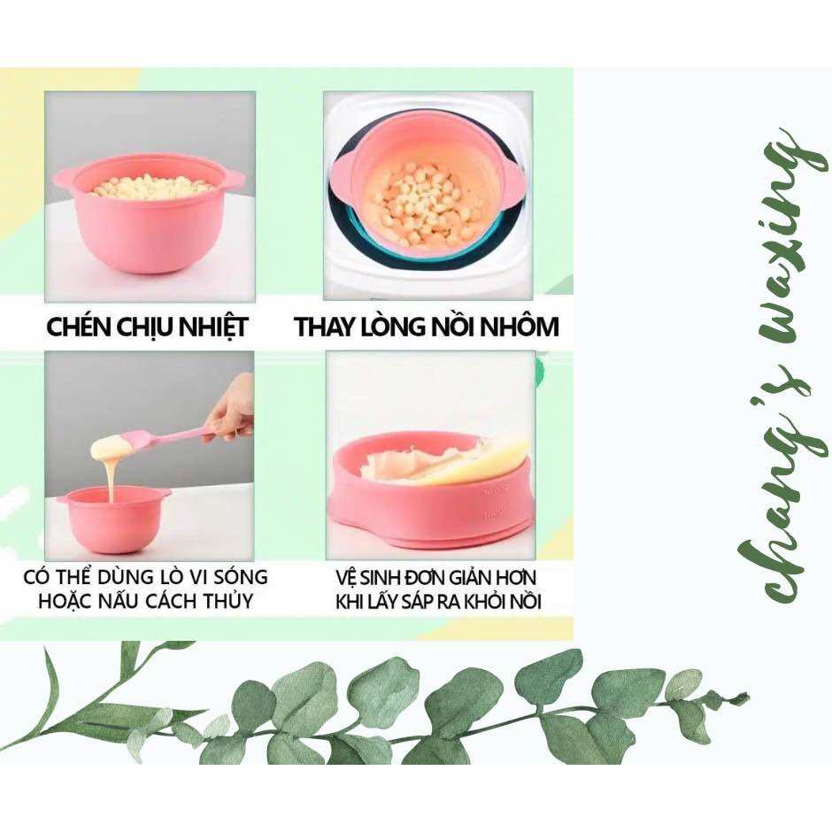 Combo chén silicon + sáp + mỡ trăn cho khách dùng thử (100GR)