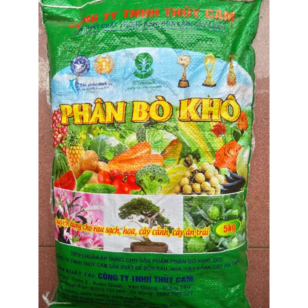 Phân bò khô Thuỷ Cam bao 5kg