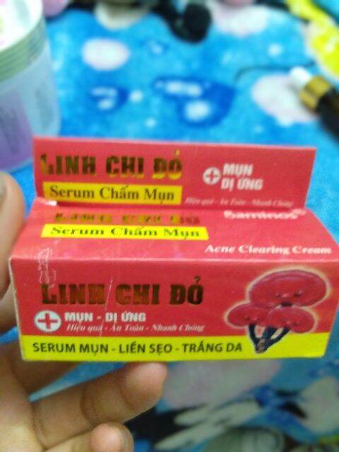 sirum  mụn linh chi đỏ chai 20 ml