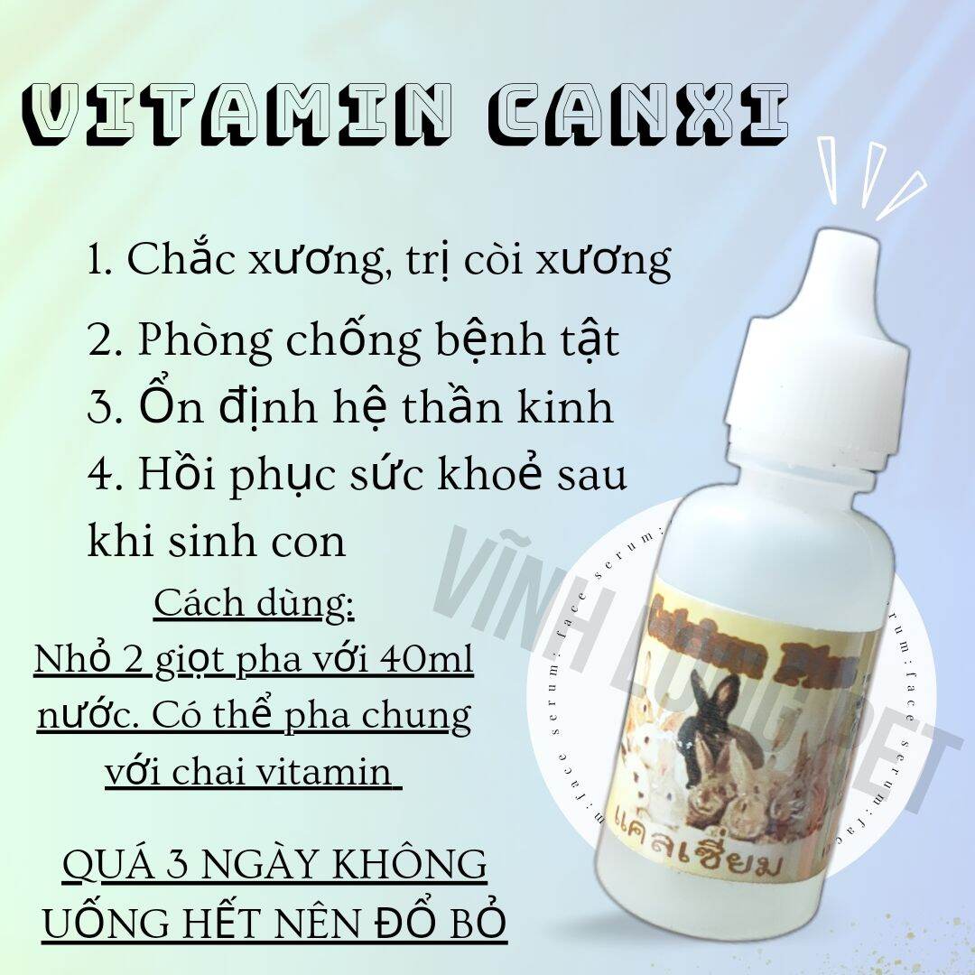 Vitamin & Tiêu chảy Hamster thú cưng - Hàng Thái Lan