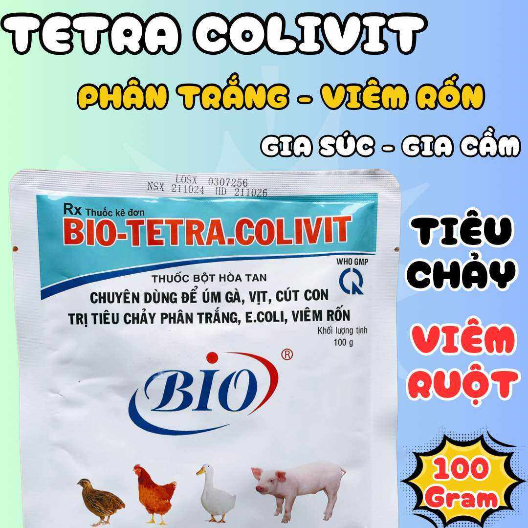 Tetra colivit chuyên úm gà, vịt phòng tiêu chảy, khô chân, teo lườn 100gram