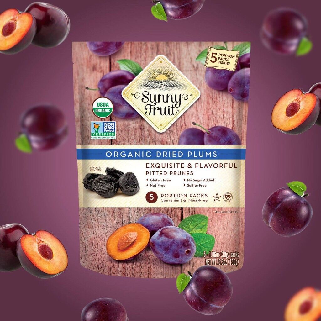 Mận khô hữu cơ Sunny Fruit gói 150g