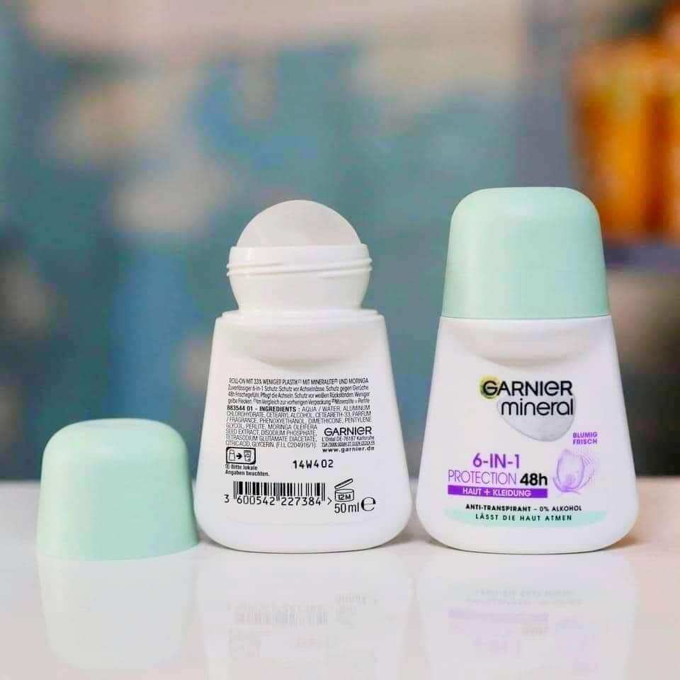 Lăn khử mùi GARNIER MINERAL (bản dẹt mới) -