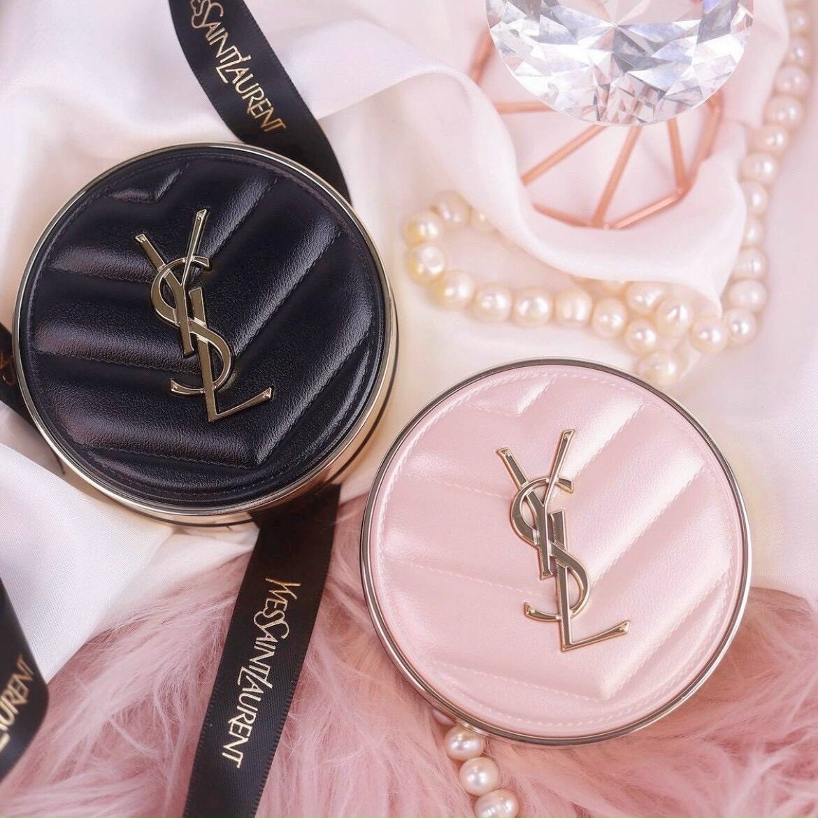 Cushion Ysl Encre de peau 2021 fullsize bản hồng limited màu 10