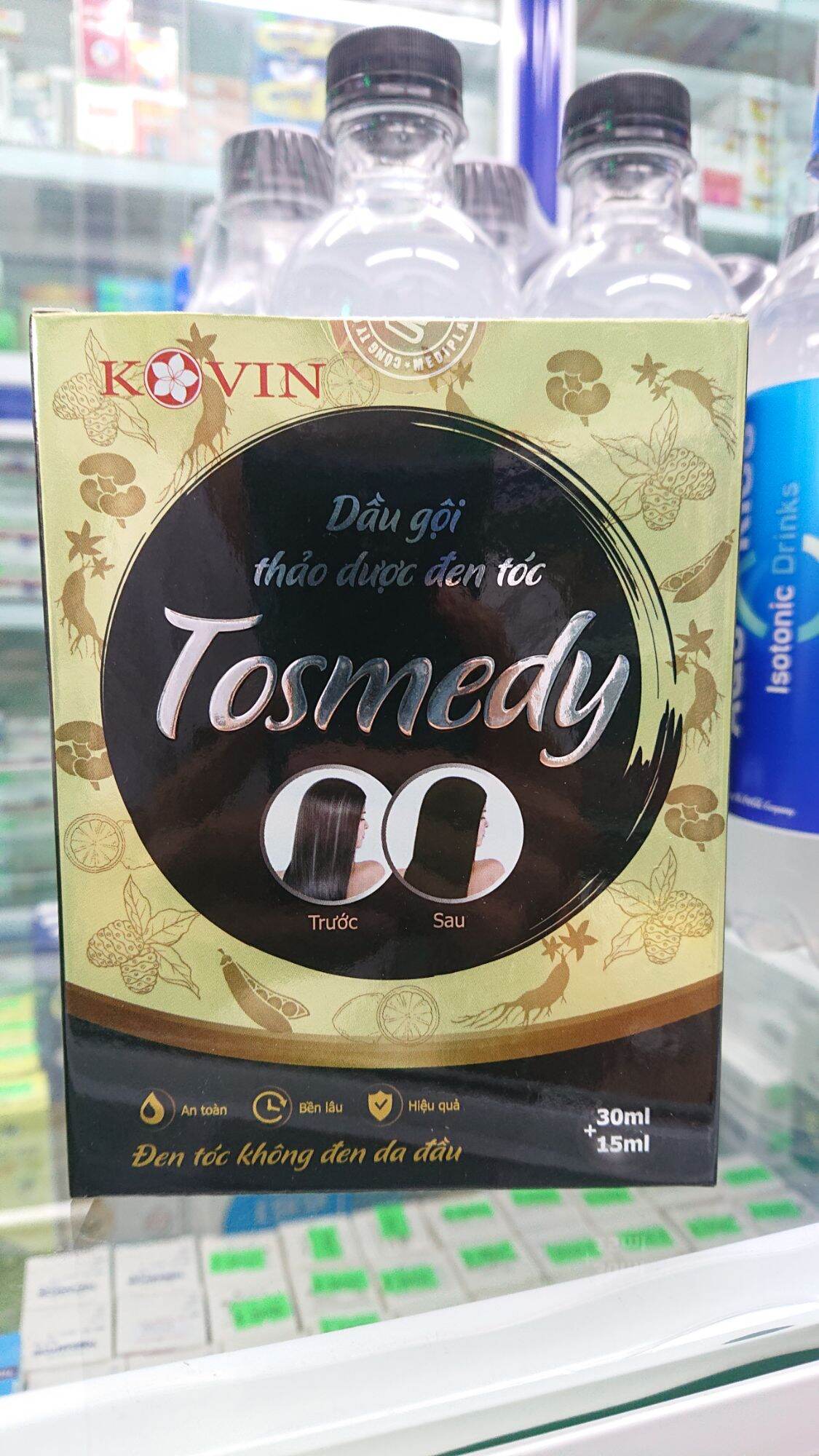 Tosmedy Dầu gội thảo dược đen tóc