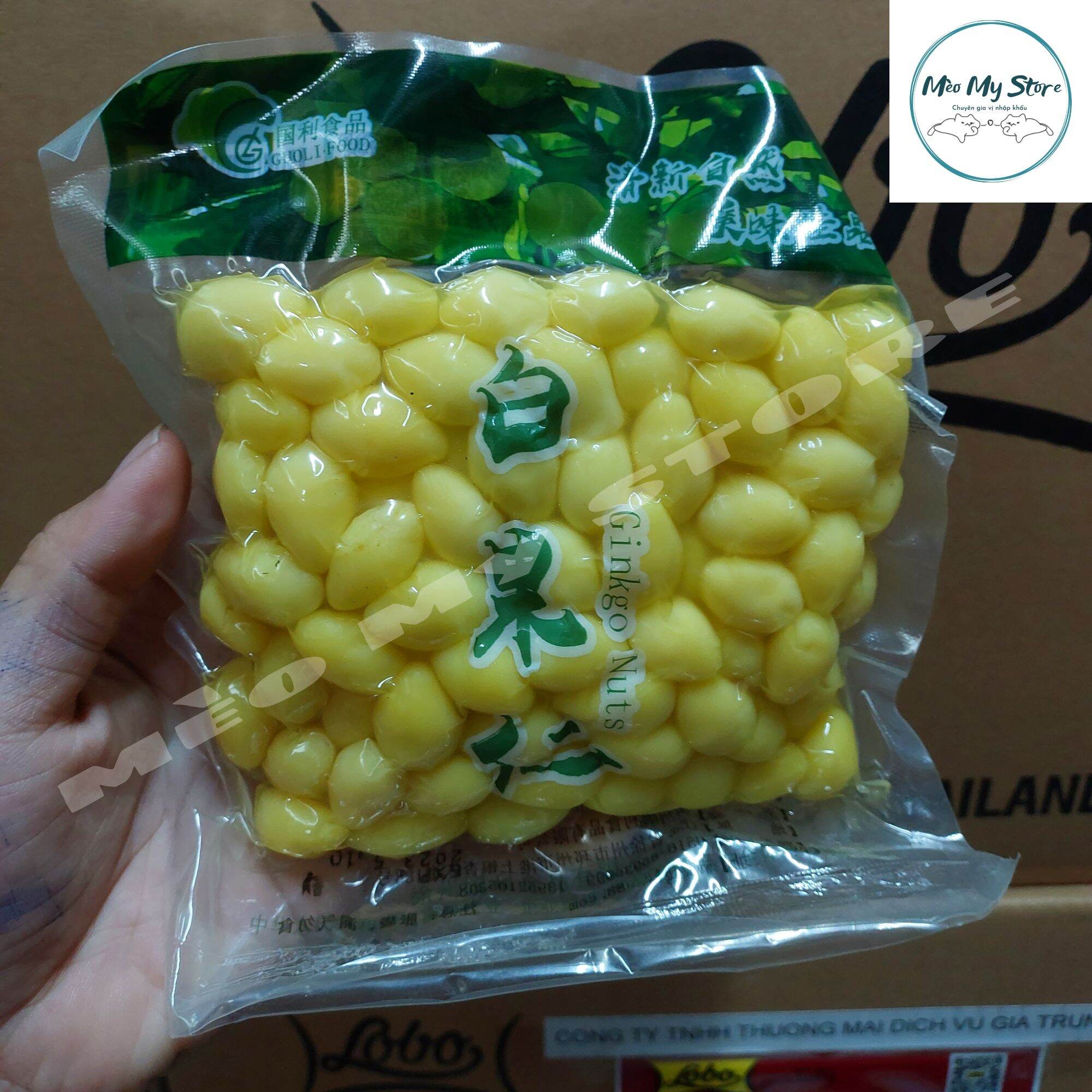 Bạch quả tươi tách vỏ hút chân không gói 250gram