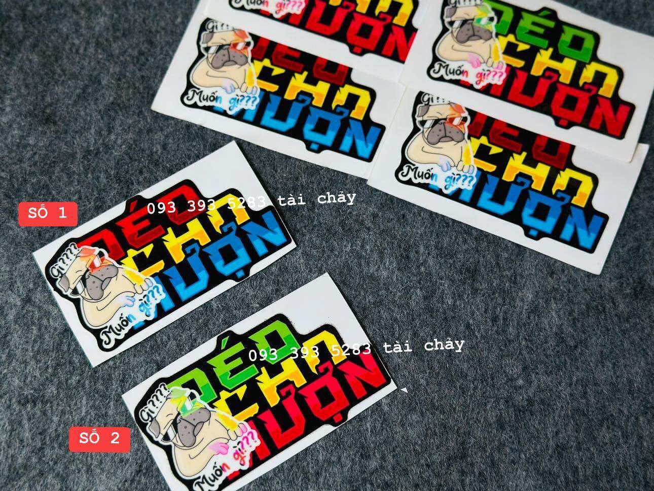 [ 1 MIẾNG ] TEM STICKER " ĐEO CHO MƯỢN " VER 2 DÁN TRANG TRÍ XE