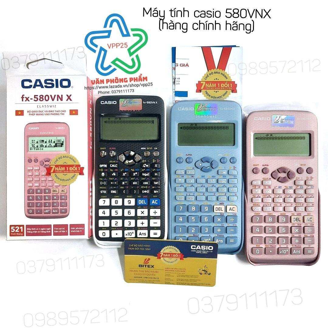 Máy tính casio FX- 580VNX chính hãng,bảo hành 7 năm.