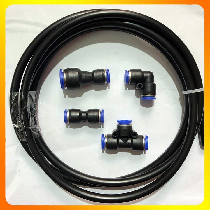 Dây 8,ống 8,phụ kiện Tê, cút góc,nối ống 8mm , y 12thu 8mm phun sương tưới lan tưới cây,phun mát nhà