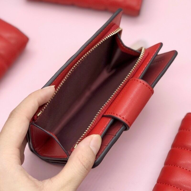VÍ C0ACH MEDIUM CORNER ZIP WALLET da thật siêu cưng