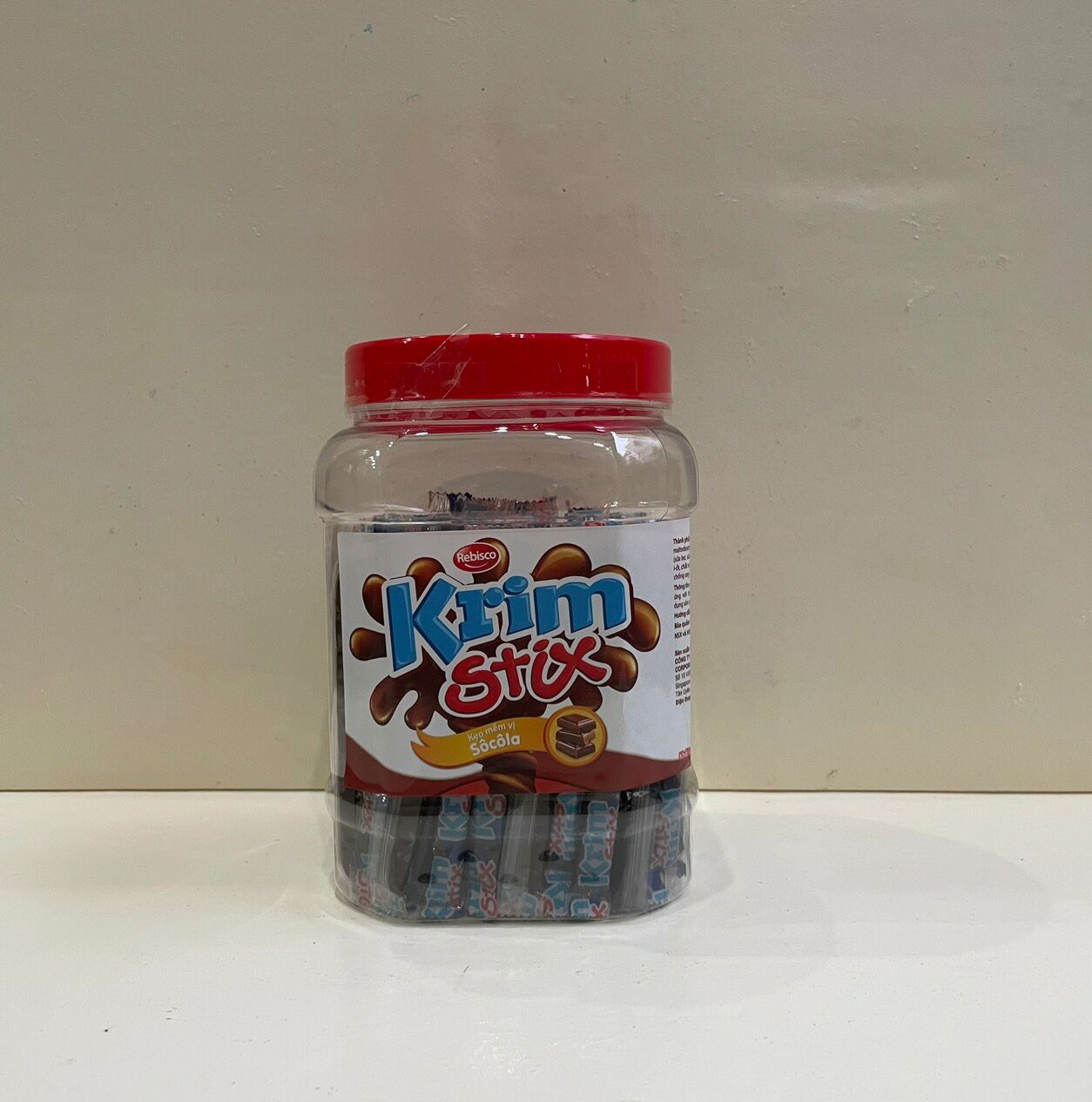 KẸO MỀM KRIM STIX VỊ SOCOLA l HŨ 100 QUE