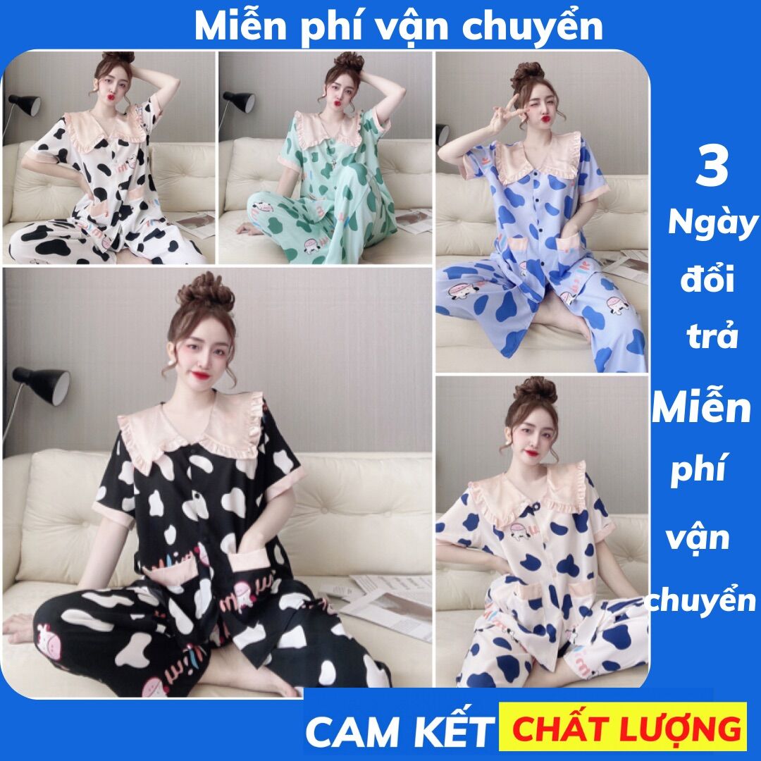 Đồ ngủ Bigsize 55-100kg dài chất lụa hàn cao cấp