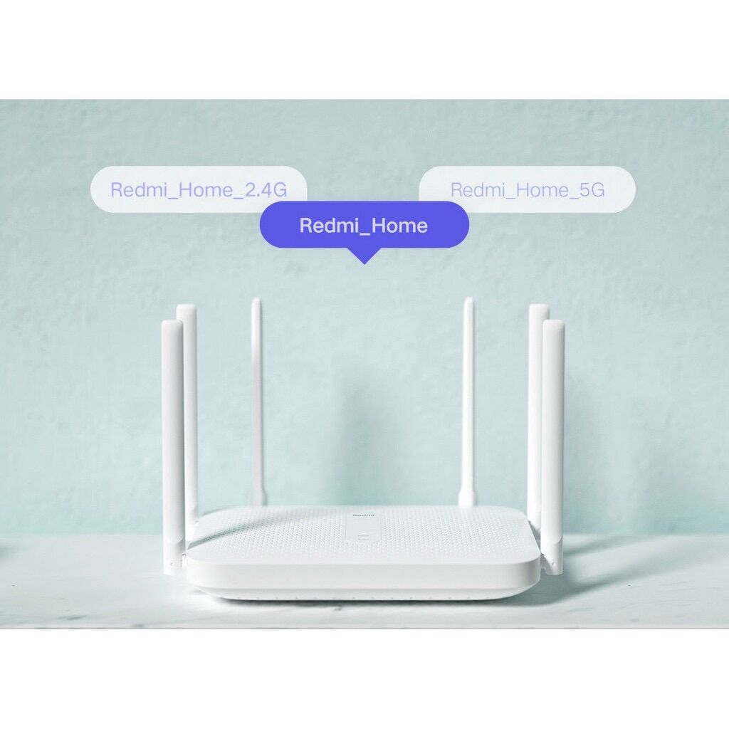 [Bán chạy-802.11AC] Bộ phát wifi5 Xiaomi, 6 Antena, 2 Băng tầng kép 5Ghz và 2.4Ghz, Router Wifi Redmi AC2100