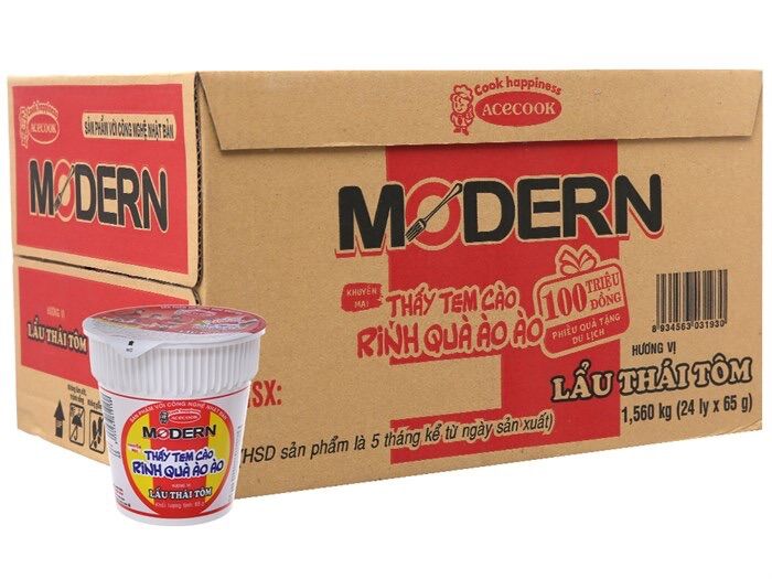 Mỳ modern lẩu thái tôm