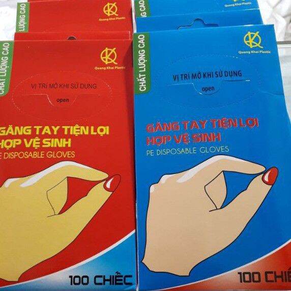 Combo 3 hộp găng tay nilon hợp vệ sinh
