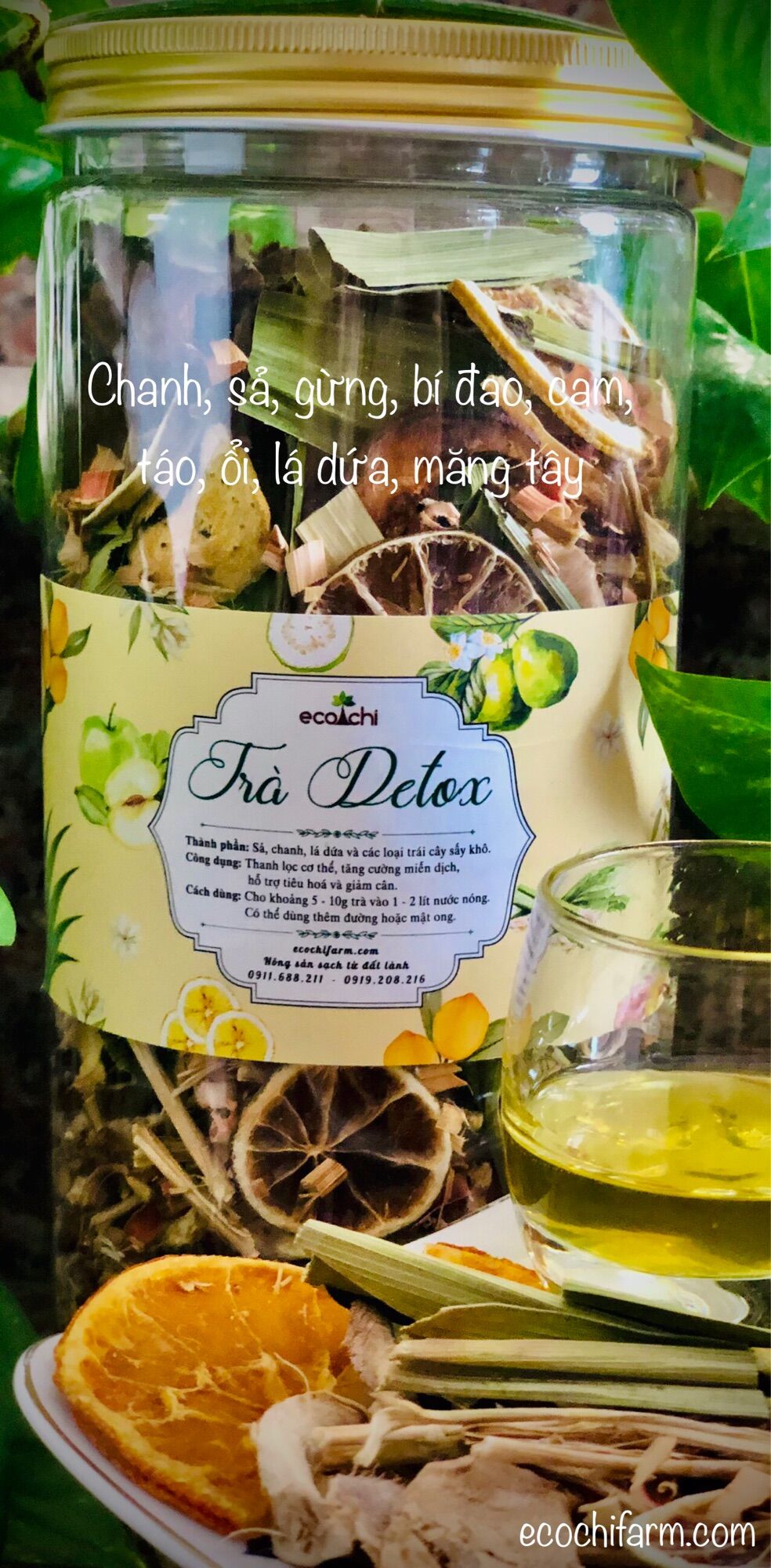 Trà Detox Ecochi - Hỗ trợ giảm cân - 100g
