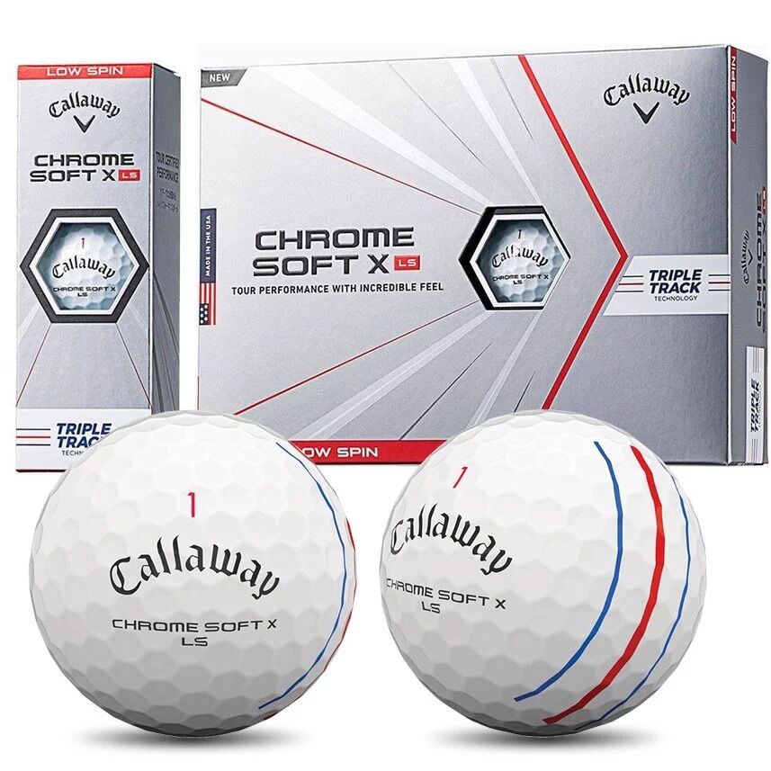 Bóng golf Callaway - BL ERC SOFT- CHROME SOFT(10 quả),Bóng Callaway 3 sọc