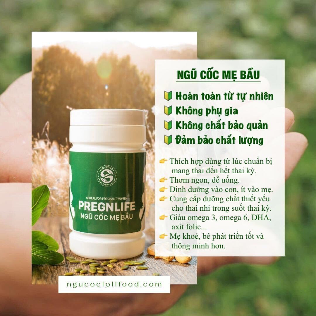 Ngũ cốc lợi sữa mẹ bầu cao cấp Lolifood 500gr- MUA 1 tặng 2
