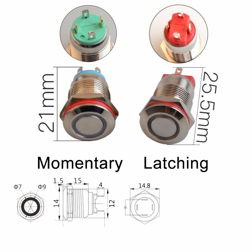 Công tắc chống nước dạng reset