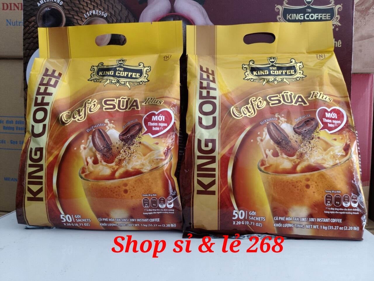 Combo 2 túi cà phê sữa king cofffee