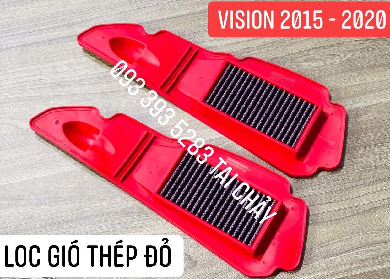 Combo lọc gió thép + ốp trong suốt vision 2015 - 2020