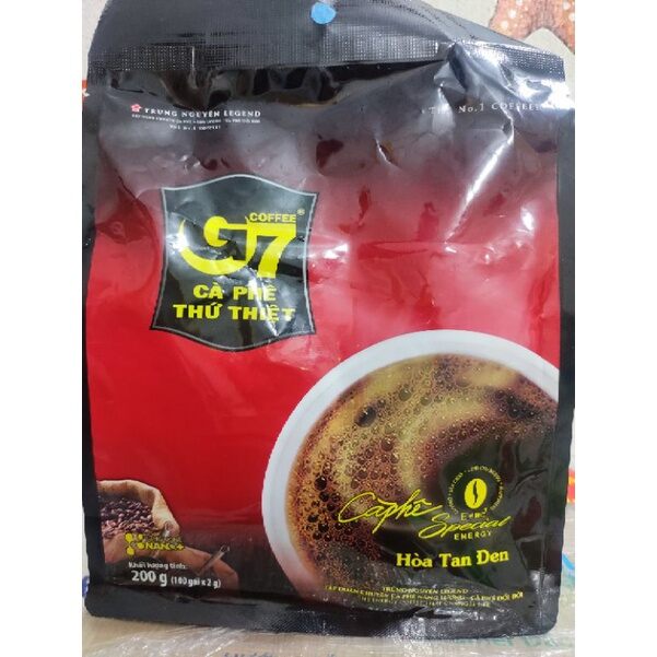 Cà phê đen hòa tan G7 bịch 100 gói*2g
