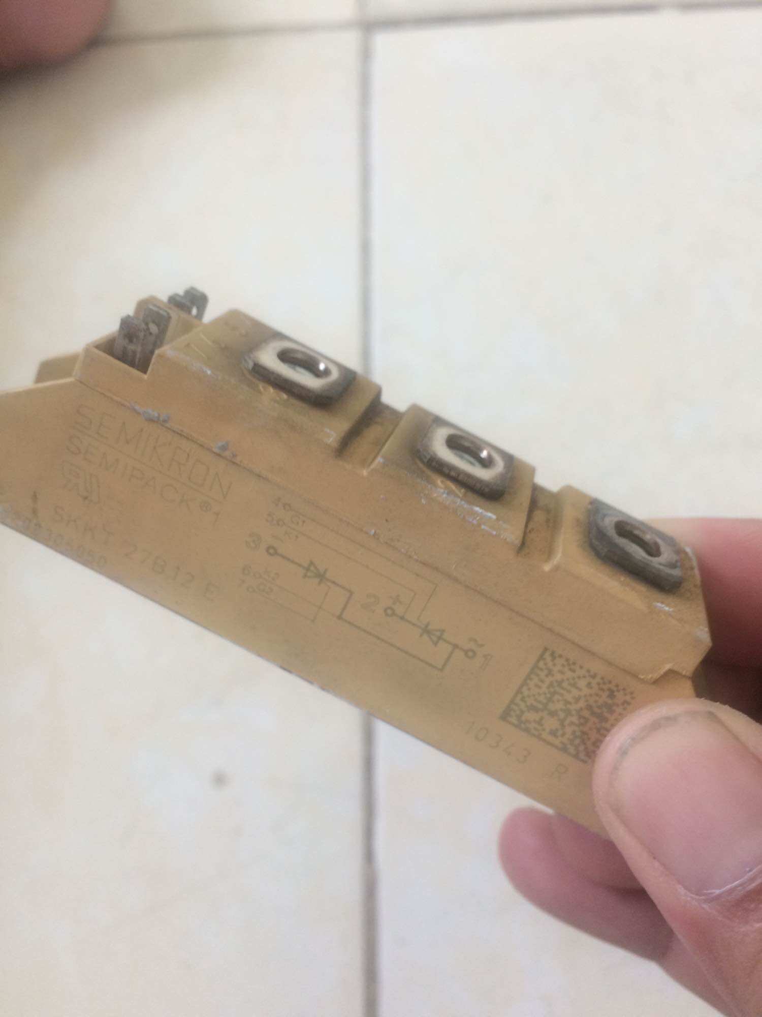 Thyristor công suất SKKH27B12 (25A - 1200V) tháo máy