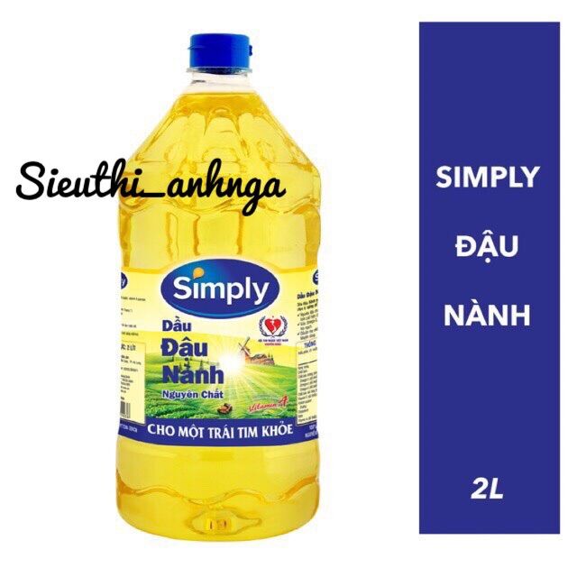 Dầu ăn đậu nành simply 2 lít ..