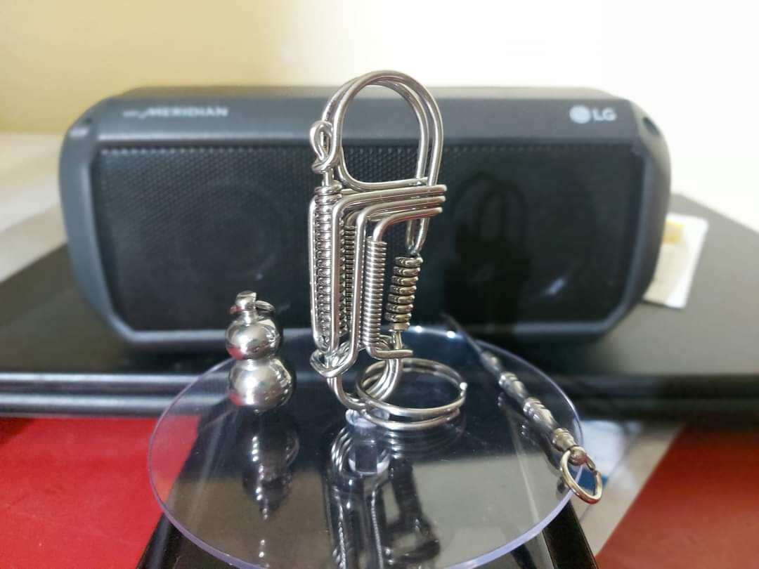 Móc khóa inox và titan mặt dây nịch