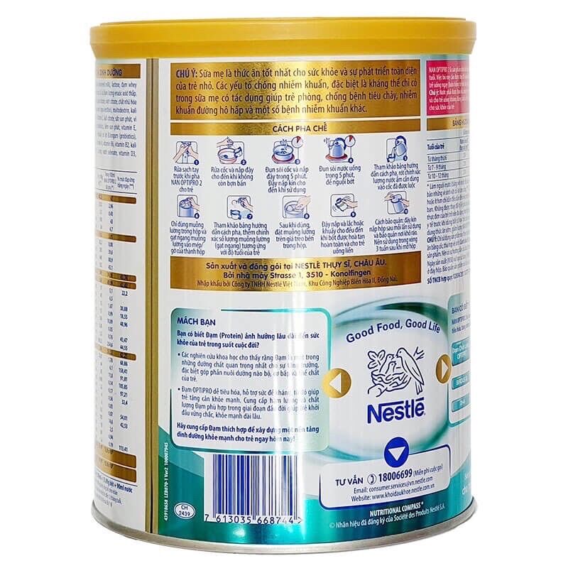 Sữa bột Nan OPTIPRO số 2 400g