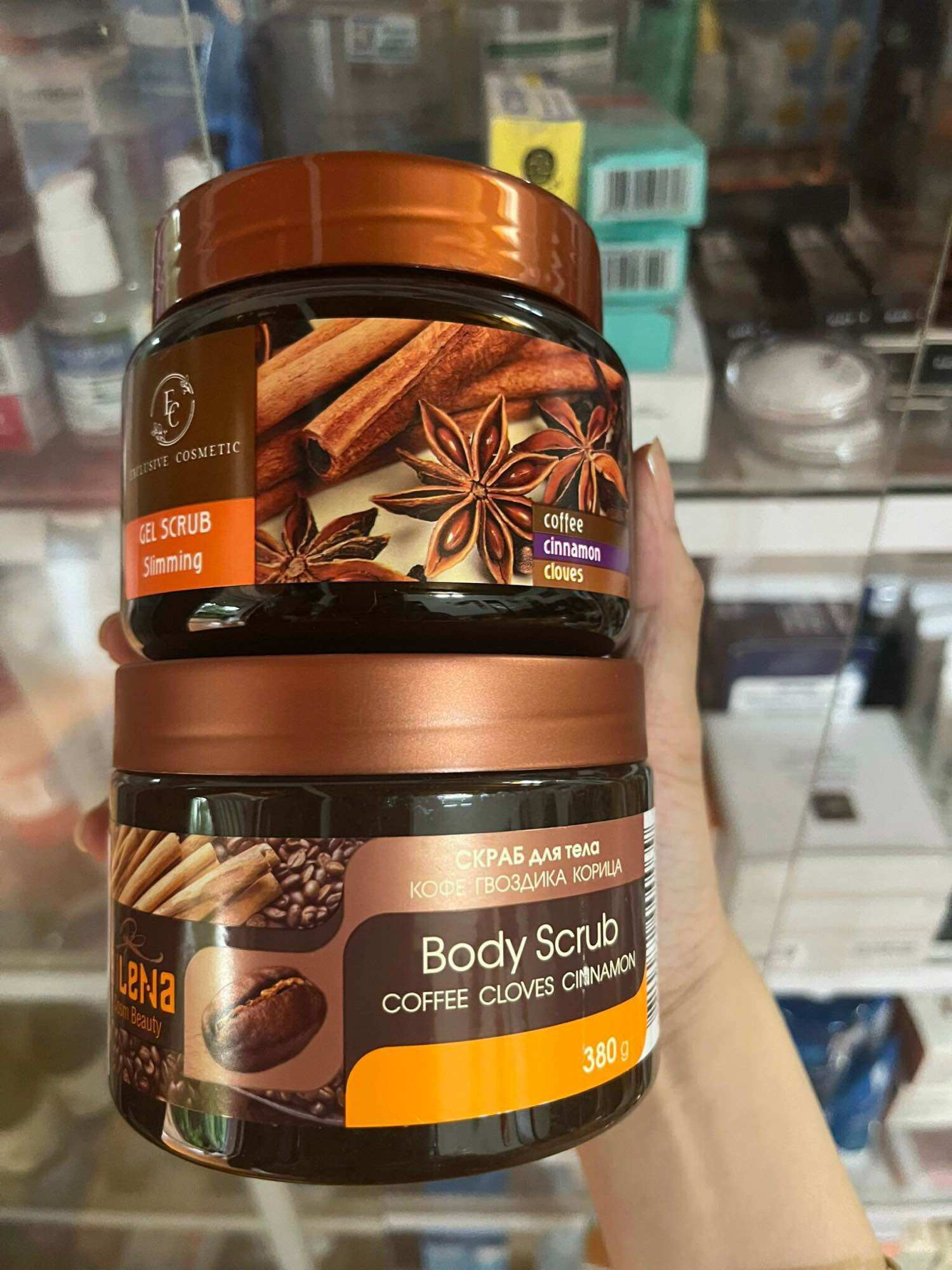 Tẩy tế bào chết body quế hồi cafe
