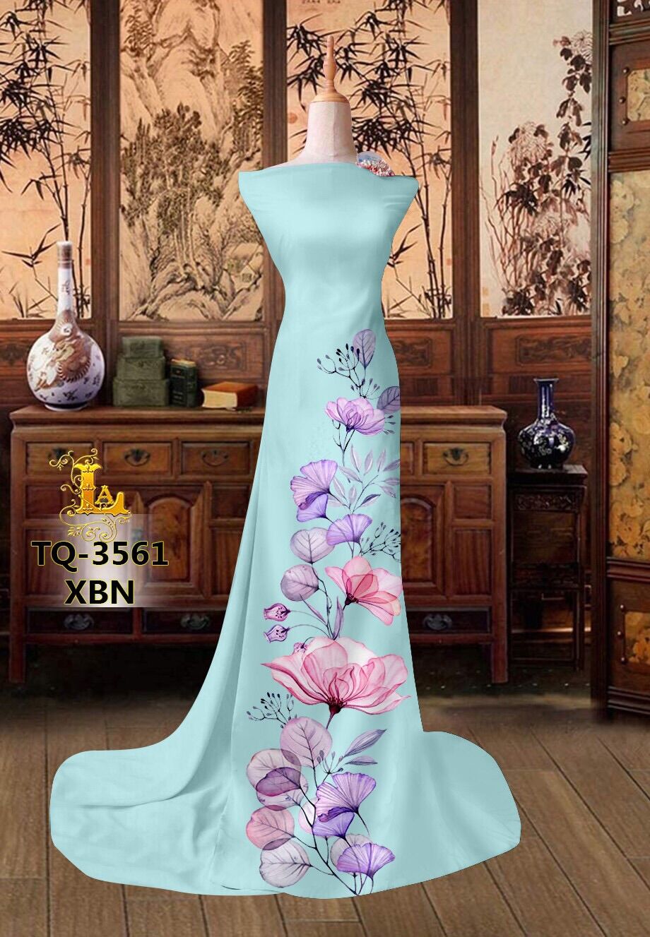 Vải áo dài in hoa