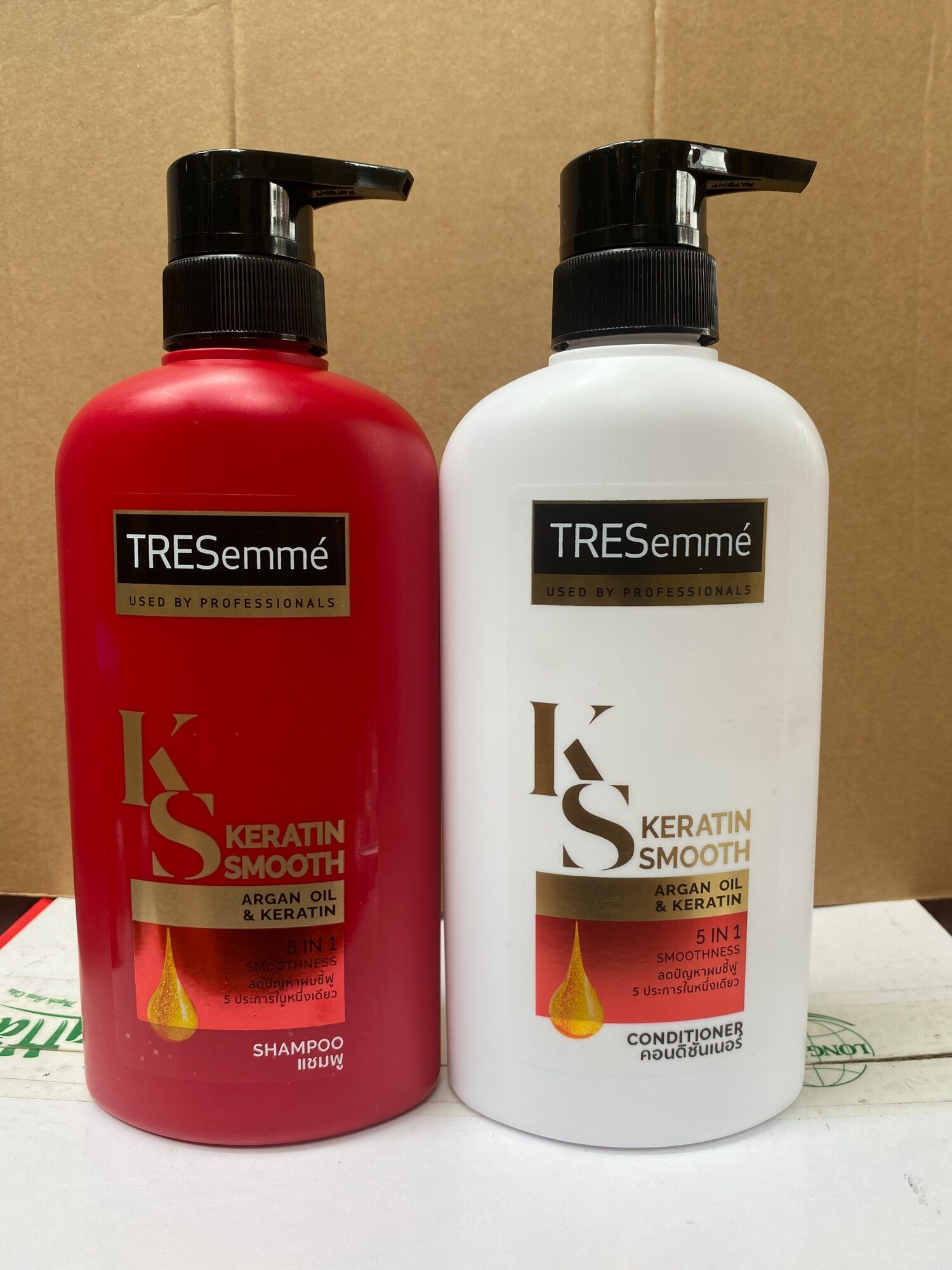 Dầu Gội + Xả Tresemme Thái Lan KERATIN SMOOTH 450ml( Mầu Đỏ)