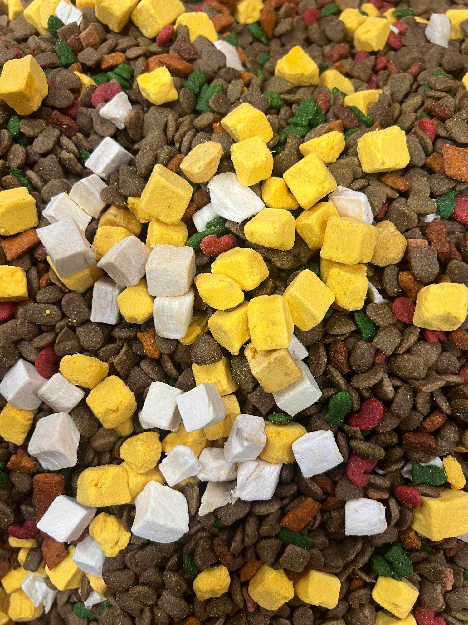 1KG THỨC ĂN MÈO MIX THỊT SẤY ĐÔNG KHÔ